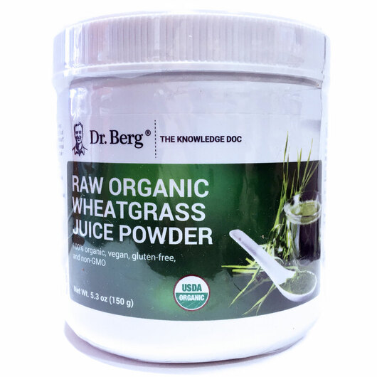 Основное фото товара Dr. Berg, Ростки пшеницы Витграсс, Wheatgrass Juice Powder, 150 г
