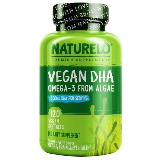 Основное фото товара Омега 3, Vegan DHA Omega-3 from Algae 800 mg, 120 капсул