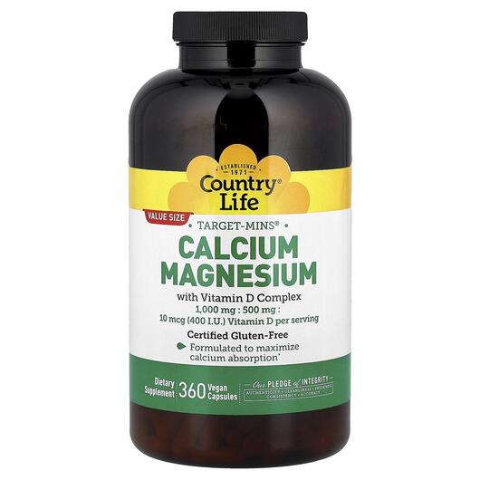 Основное фото товара Calcium Magnesium with Vitamin D Complex, Кальций Магний, 360 кап