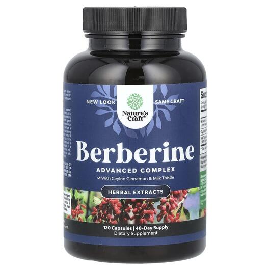 Основное фото товара Nature's Craft, Берберин, Berberine, 120 капсул
