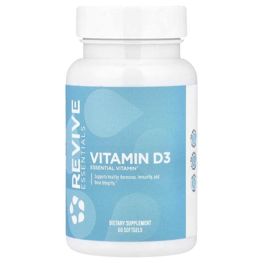 Основное фото товара Revive, Витамин D3, Vitamin D3, 60 капсул