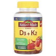 Vitamin D3 + K2 Gummies Peach Витамины D3 + K2 Nature Made