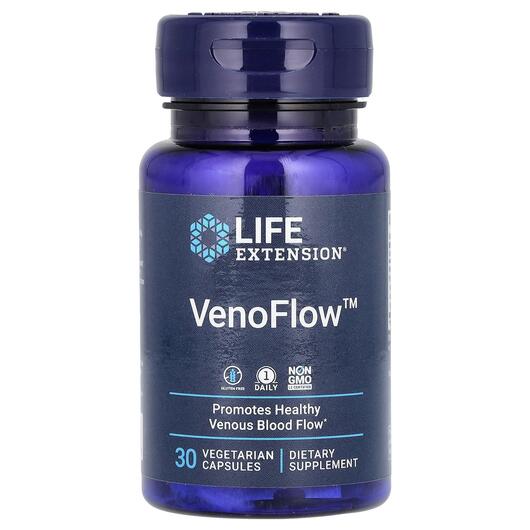 Основное фото товара Life Extension, Поддержка вен ног, VenoFlow, 30 капсул