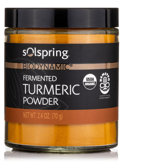 Основное фото товара Solspring Biodynamic Organic Fermented Turmeric Powder, Куркумин,