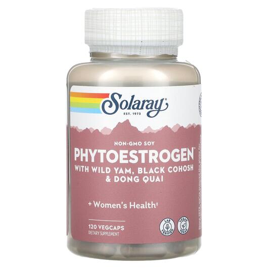 Основное фото товара Solaray, Поддержка эстрогена, Phytoestrogen, 120 капсул