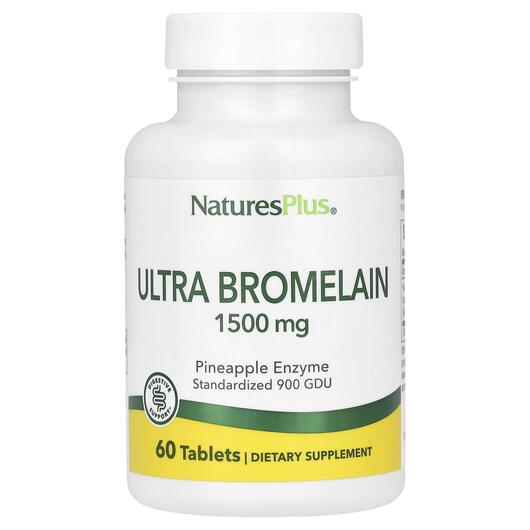 Основное фото товара Bromelain Supplement 1500 Ultra Maximum Potency, Бромелайн, 60 та