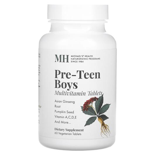 Основное фото товара Витамины для подростков, Pre-Teen Boys Multivitamin, 60 таблеток