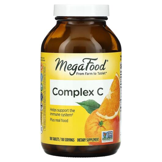 Основное фото товара MegaFood, Комплекс с витамином C, Complex C, 180 таблеток