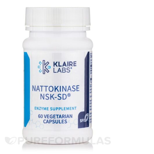 Основное фото товара Klaire Labs, Наттокиназа, Nattokinase NSK-SD, 60 капсул
