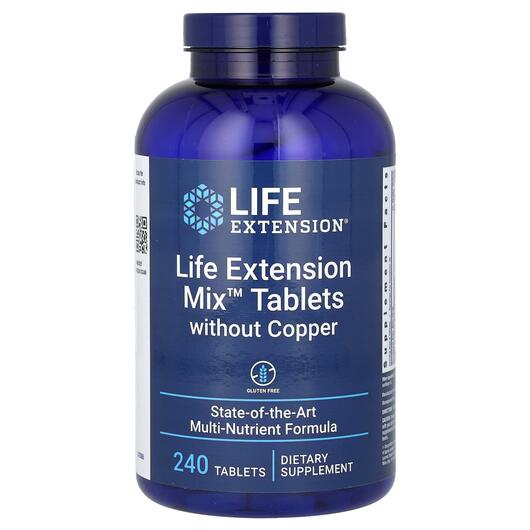 Основное фото товара Life Extension, Витамины, Mix without Copper, 240 капсул