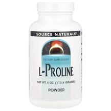 L-Proline Powder L-Пролин Source Naturals 113.4 г