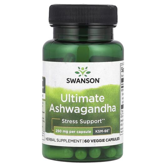 Основное фото товара Swanson, Ашвагандха, Ultimate Ashwagandha, 60 капсул