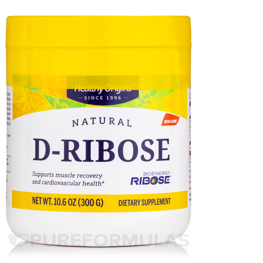 Основное фото товара Healthy Origins, D-рибоза, Natural D-Ribose Powder, 300 г