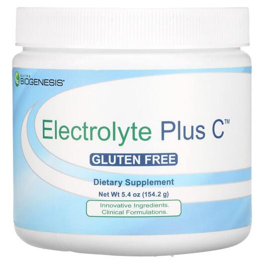 Основное фото товара Nutra BioGenesis, Электролиты, Electrolyte Plus C, 154.2 г