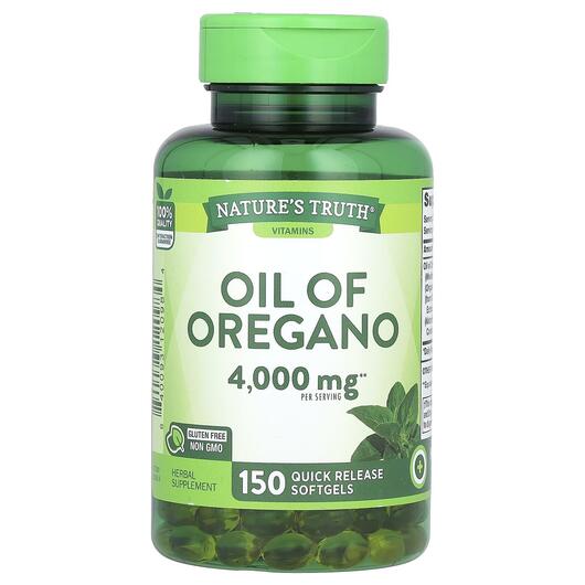 Основное фото товара Масло орегано, Vitamins Oil Of Oregano 2000 mg, 150 капсул