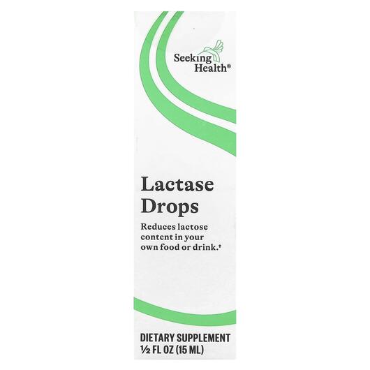 Основное фото товара Seeking Health, Фермент Лактаза, Lactase Drops, 15 мл