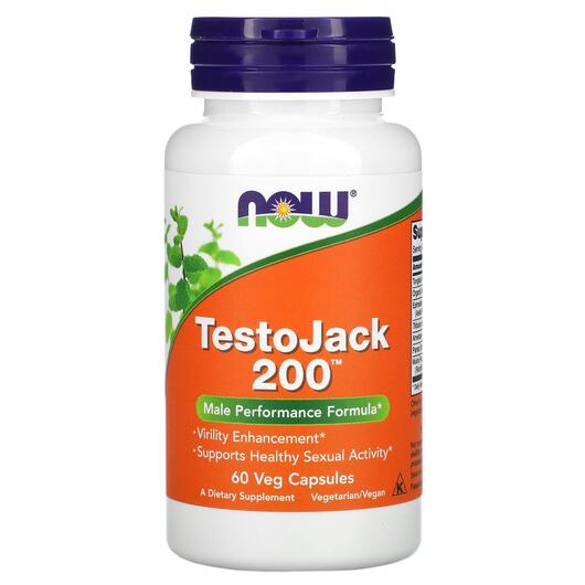 Основное фото товара NOW, Поддержка Либидо, TestoJack 200, 60 капсул