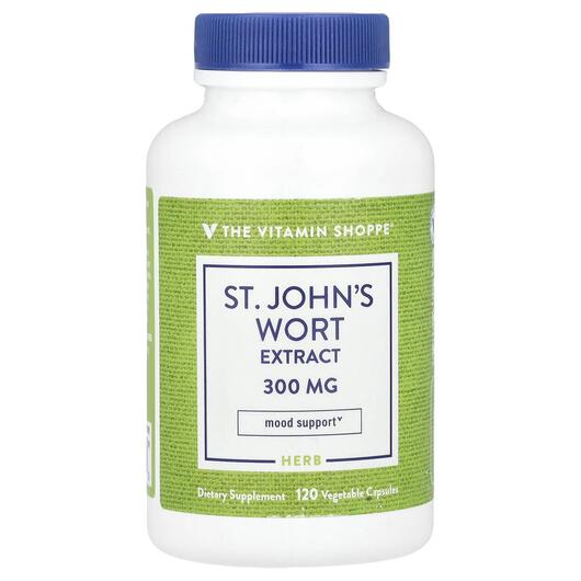 Основне фото товара St. John's Wort Extract 300 mg, Звіробій, 120 капсул