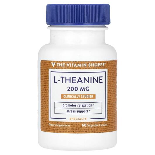Основное фото товара TheVitaminShoppe, L-Теанин, L-Theanine 200 mg, 60 капсул
