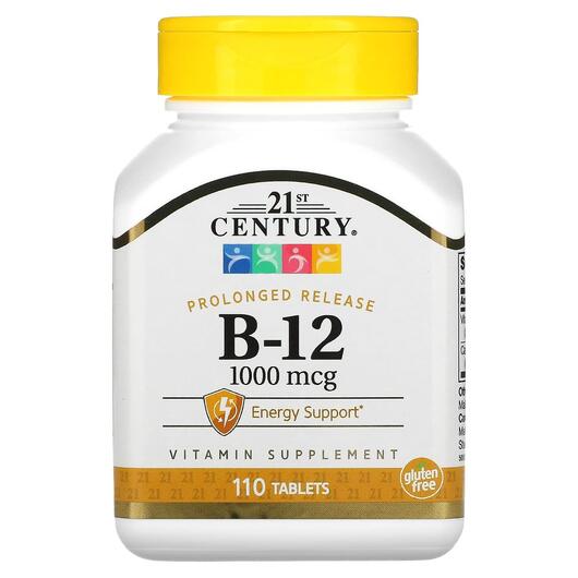 Основное фото товара 21st Century, Витамин B12 1000 мкг, B-12 1000 mcg, 110 таблеток