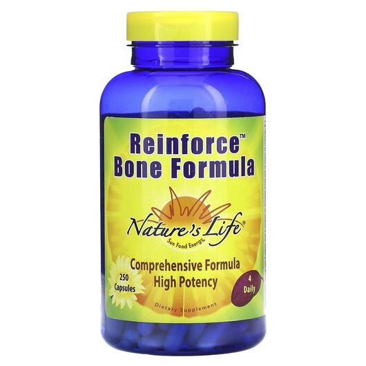 Основне фото товара Reinforce Bone Formula, Зміцнення кісток, 250 капсул