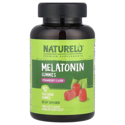 Основное фото товара Naturelo, Мелатонин, Melatonin Gummies Strawberry, 90 таблеток