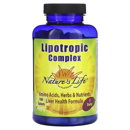 Основное фото товара Natures Life, Поддержка печени, Lipotropic Complex, 180 таблеток