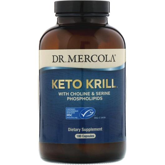 Основное фото товара Dr. Mercola, Масло Антарктического Криля, Keto Krill, 180 капсул