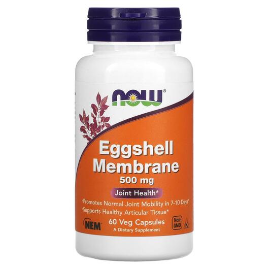 Основное фото товара Мембрана яичной скорлупы, Eggshell Membrane 500 mg, 60 капсул