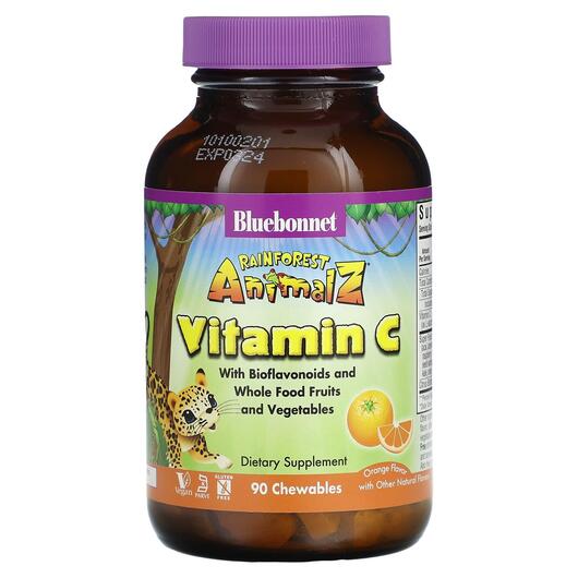 Основное фото товара Витамин C, Rainforest Animalz Vitamin C, 90 конфет