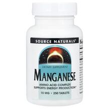 Manganese 10 mg 250 Марганец 10 мг Source Naturals