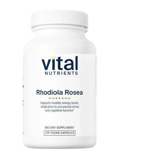 Основное фото товара Vital Nutrients, Родиола, Rhodiola rosea 3% 200 mg, 120 капсул