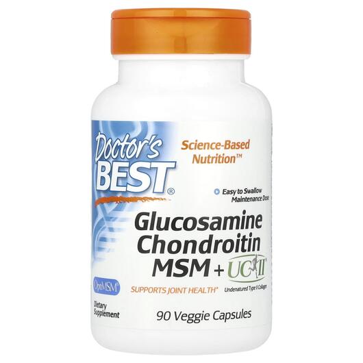 Основное фото товара Glucosamine Chondroitin MSM + UCII, Глюкозамин Хондроитин, 90 кап