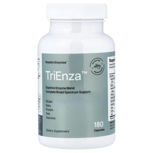 Основне фото товара Houston Enzymes, TriEnza, Ферменти ТріЄнза, 180 капсул