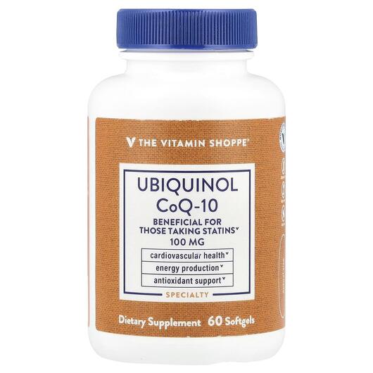 Основное фото товара TheVitaminShoppe, Убихинол, Ubiquinol CoQ-10, 60 капсул