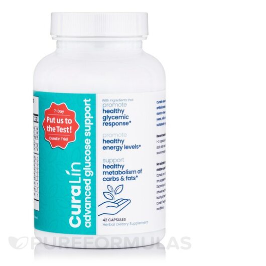 Основне фото товара CuraLín Advanced Glucose Support, Підтримка рівня цукру, 4