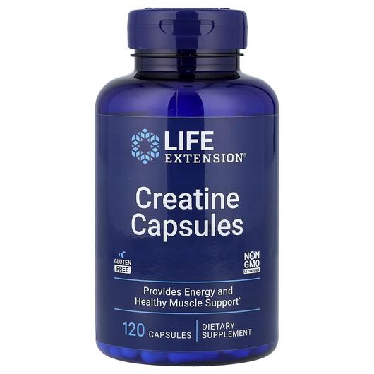 Основное фото товара Life Extension, Креатин, Creatine Capsules, 120 капсул
