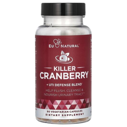 Основное фото товара Клюква, Killer Cranberry + UTI Defense Blend, 60 капсул