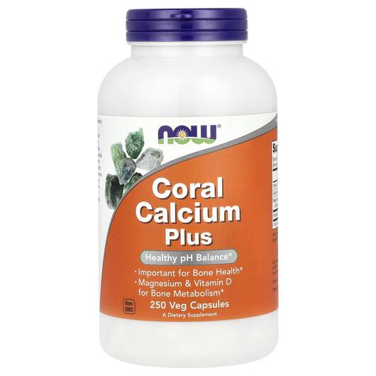 Основное фото товара NOW, Коралловый кальций, Coral Calcium Plus, 250 капсул