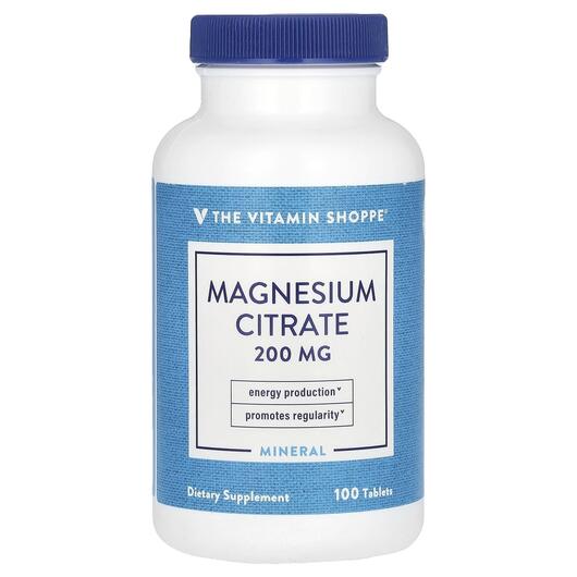 Основное фото товара TheVitaminShoppe, Магний, Magnesium Citrate 200 mg, 100 таблеток