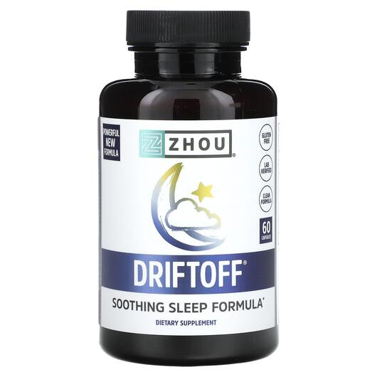 Основное фото товара Поддержка сна, Driftoff Soothing Sleep Formula, 60 капсул
