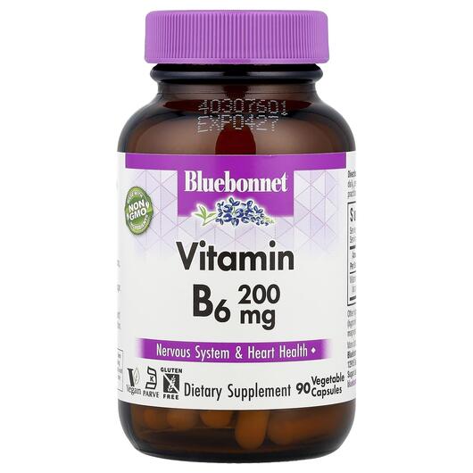 Основное фото товара Витамин B-6 200 мг, Vitamin B-6 200 mg, 90 капсул