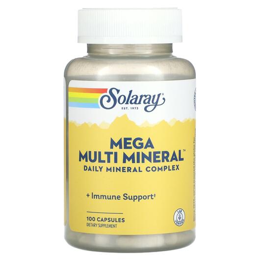 Основное фото товара Solaray, Минеральные добавки, Mega Multi Mineral, 100 капсул
