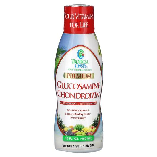 Основное фото товара Глюкозамин Хондроитин, Premium Glucosamine Chondroitin, 480 мл