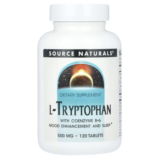 Основное фото товара L-Триптофан, L-Tryptophan With Coenzyme B-6, 120 таблеток