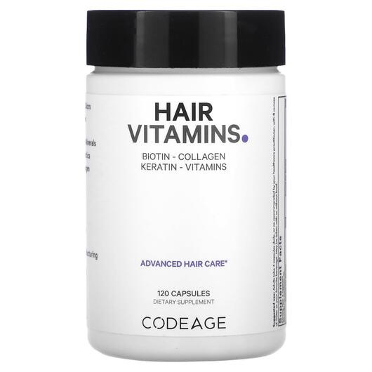 Основное фото товара CodeAge, Кожа ногти волосы, Vitamins Hair, 120 капсул