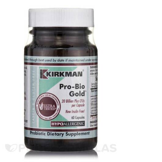 Основное фото товара Kirkman, Пробиотики, Pro-Bio Gold, 60 капсул