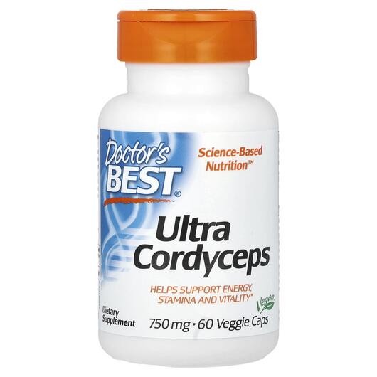 Основное фото товара Кордицепс 750 мг, Ultra Cordyceps 750 mg, 60 капсул