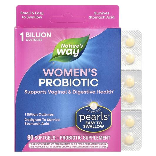 Основное фото товара Пробиотики для женщин, Probiotic Pearls Women's, 90 капсул