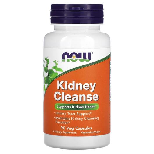 Основное фото товара NOW, Поддержка здоровья почек, Kidney Cleanse, 90 капсул